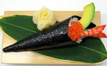 Plastic replicas of dishes - Norimaki cone