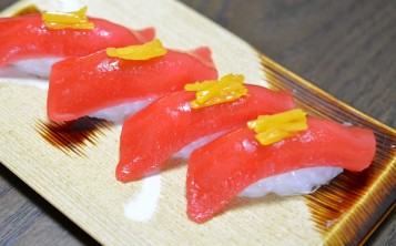 Plastic replicas of dishes - Sushi