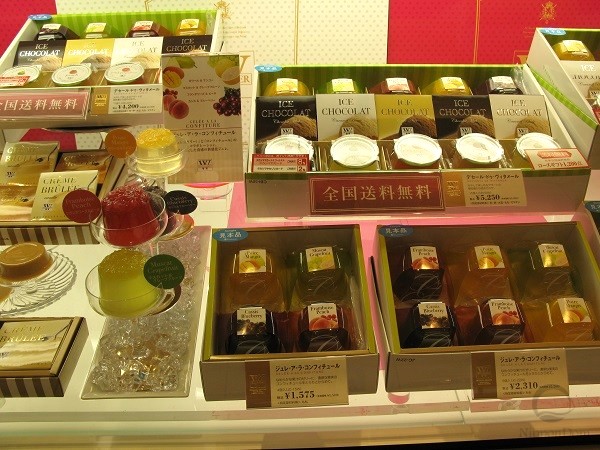 Fruit jelly replicas in glass bowls for attractive restaurant table presentation