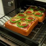 Grilled toast food replicas capturing attention and stimulating appetite in store display