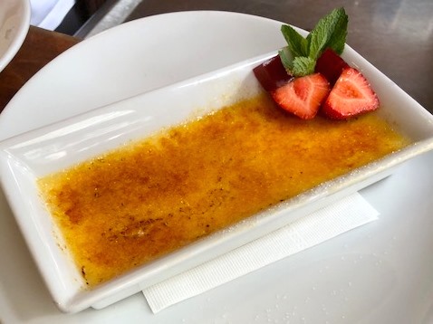 Dessert Vanilla crěme brulěe
