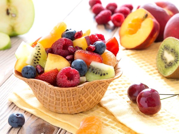 Dessert “Fruits in Waffle Cup”