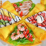Pancake replicas with different fillings for Kiba-Blin mobile creperie