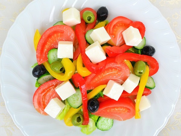 Russian cuisine replicas for restaurant. Greek Salad replica — $177