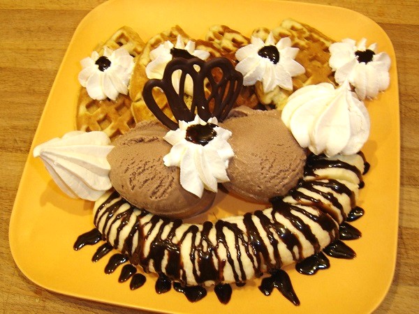 Waffles with Banana