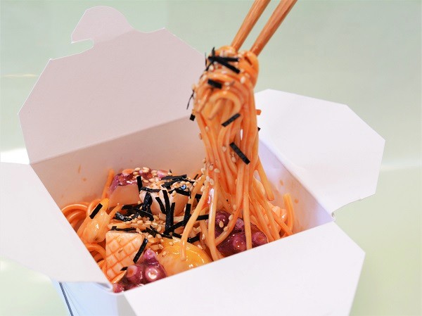 Wok Noodles with Seafood replica — $185