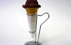 Chocolate ice cream (scoop)