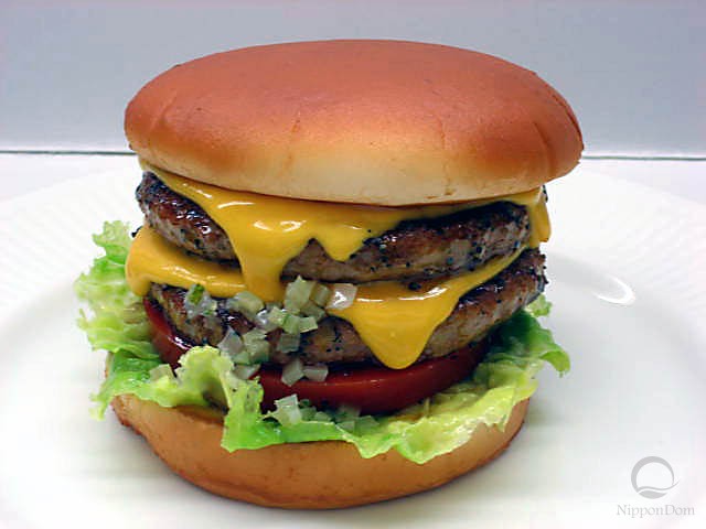 Double cheeseburger replica