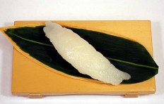 Replica of sushi Fugu