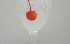 Lemonade decorated with a cherry (glass)