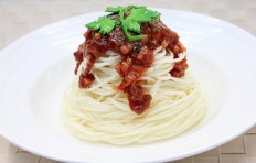 Pasta with meat sauce-4