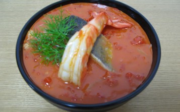 Cost of fake Soup with Prawn $158