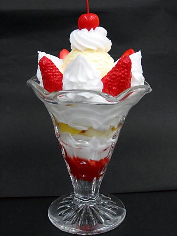 Buy Strawberry parfait-1 (glass 145x120 mm) directly from japanese ...
