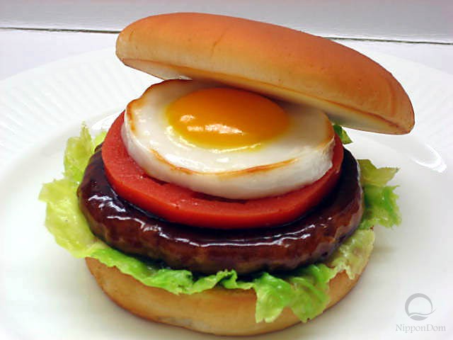 Teriyaki hamburger replica